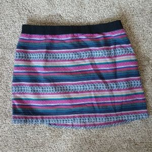 Striped multicolor skirt